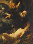 Rembrant - Ofiarowanie Izzaaka.